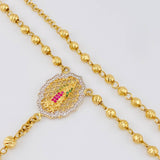 Rosario Virgen Guadalupe 20g / 24 in / 4mm Oro Amarillo 18K