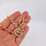 Rosario Virgen Guadalupe 20g / 24 in / 4mm Oro Amarillo 18K