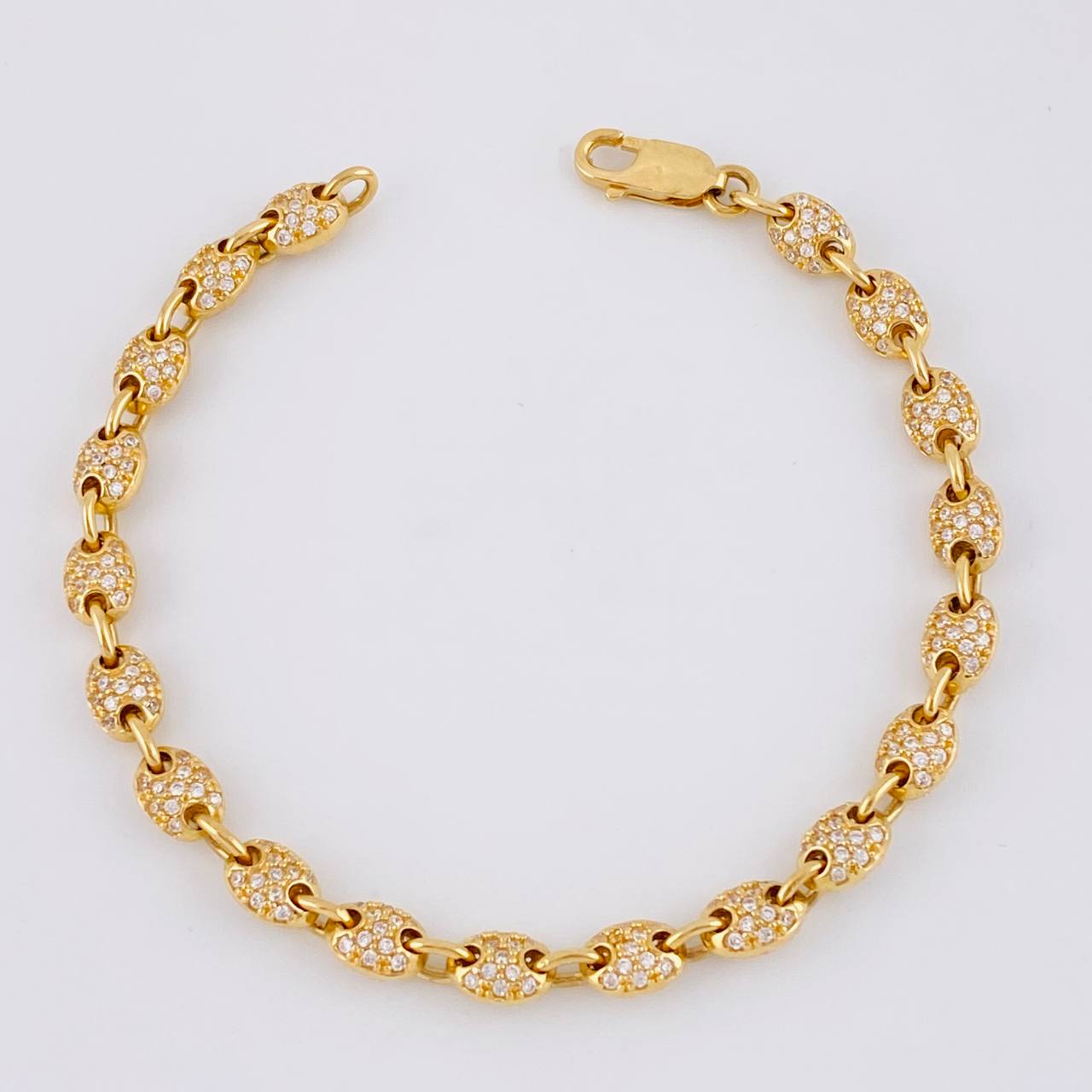 Bracelet GC 11.7g / 6 1/2 in / 4.9mm Yellow Gold 18K