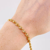 Bracelet GC 11.7g / 6 1/2 in / 4.9mm Yellow Gold 18K