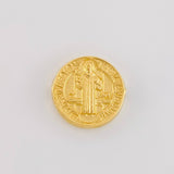 Herraje San Benito Mate 0.7g / 1/2 in Oro Amarillo 18K