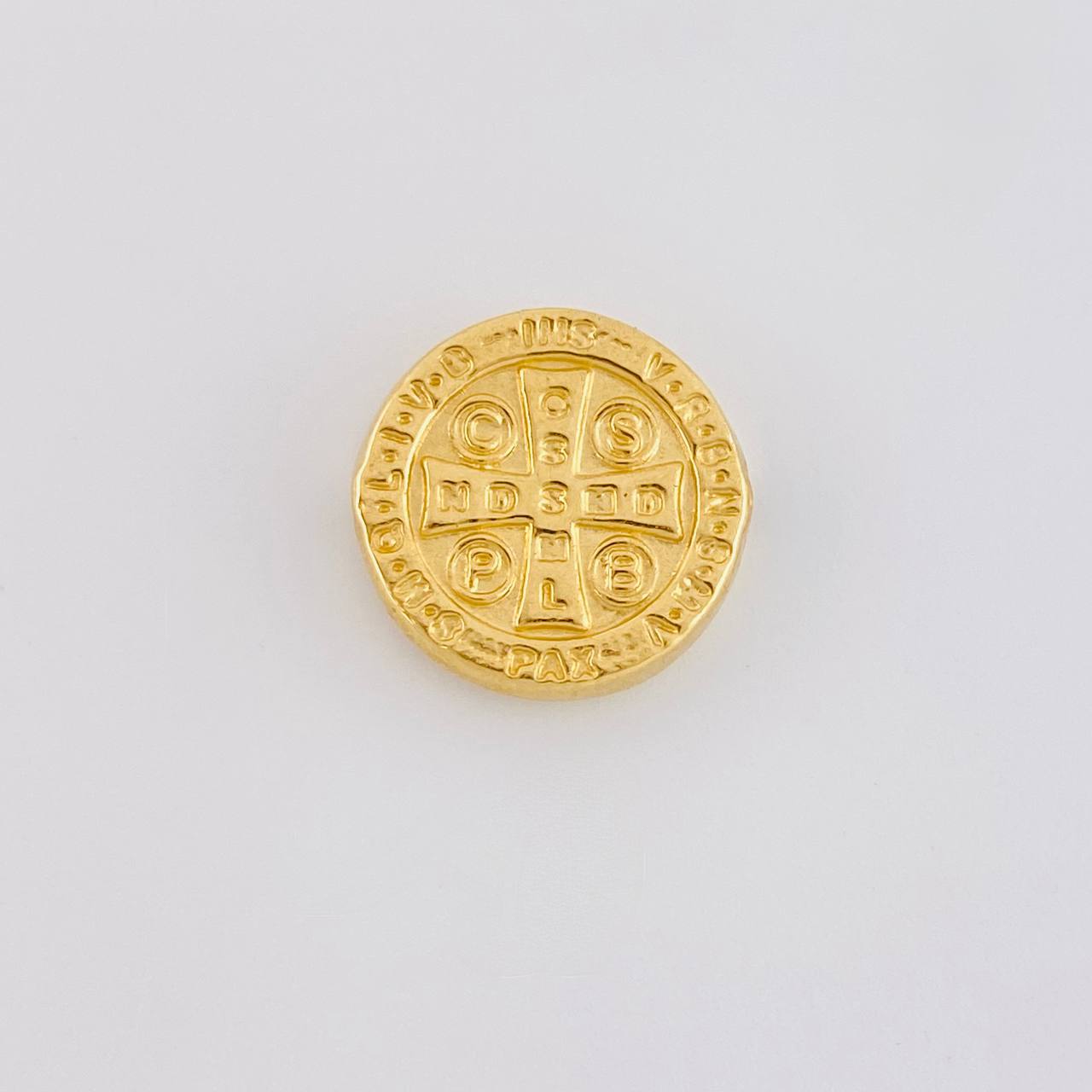 Herraje San Benito Mate 0.7g / 1/2 in Oro Amarillo 18K