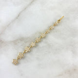 Pendant Estela De Estrellas 2.85gr / 7.7cm / White Zircons Yellow Gold ©