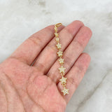 Pendant Estela De Estrellas 2.85gr / 7.7cm / White Zircons Yellow Gold ©