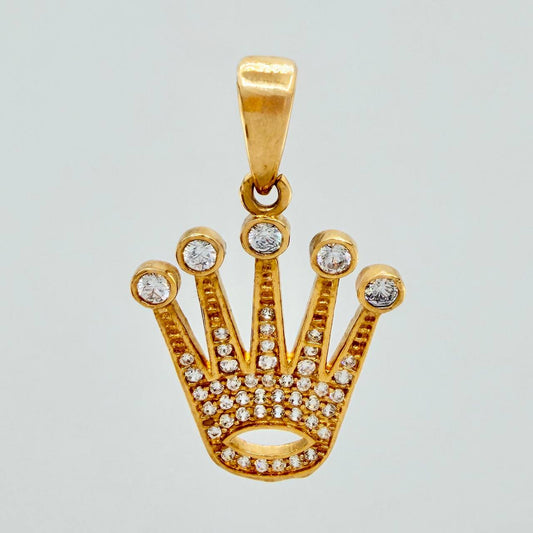 Dije Corona 3.25gr / 1 1/4 in / Oro Amarillo 18K %
