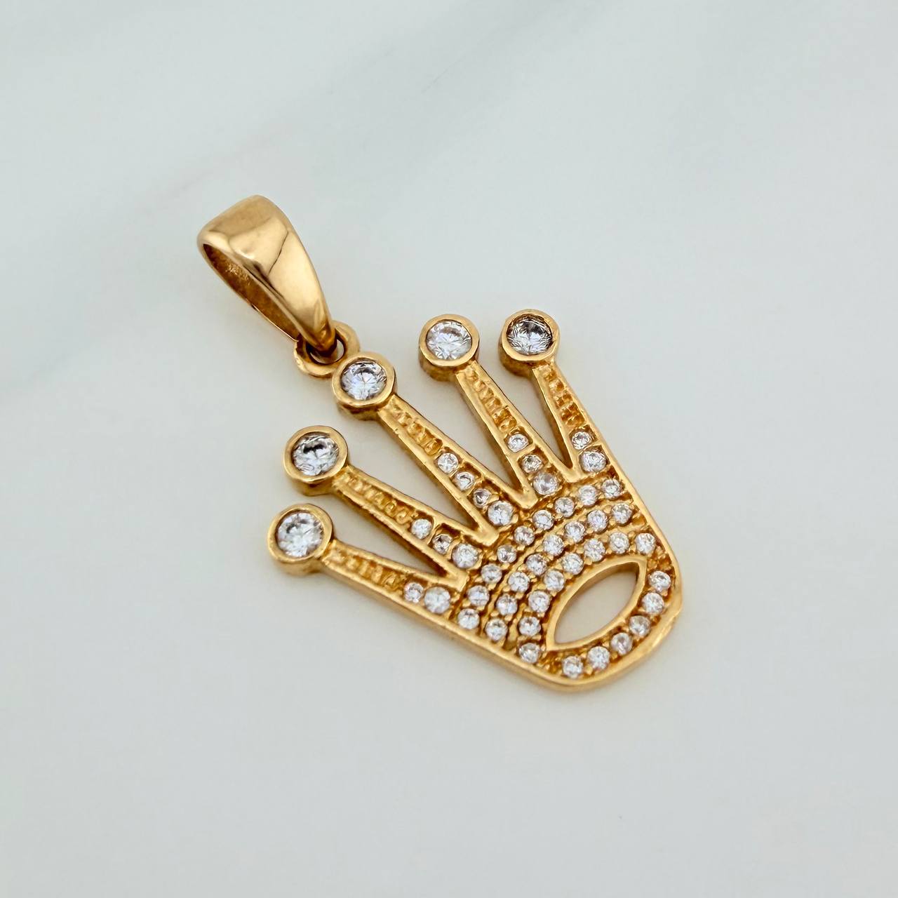 Dije Corona 3.25gr / 1 1/4 in / Oro Amarillo 18K %