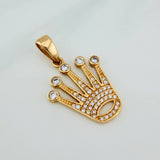 Dije Corona 3.25gr / 1 1/4 in / Oro Amarillo 18K %