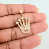 Dije Corona 3.25gr / 1 1/4 in / Oro Amarillo 18K %