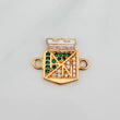 Herraje Equipo Escudo Deportivo Nacional 1.6gr / 1/2 in / Oro Amarillo 18K %
