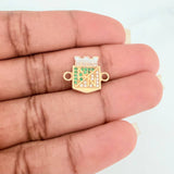 Herraje Equipo Escudo Deportivo Nacional 1.6gr / 1/2 in / Oro Amarillo 18K %