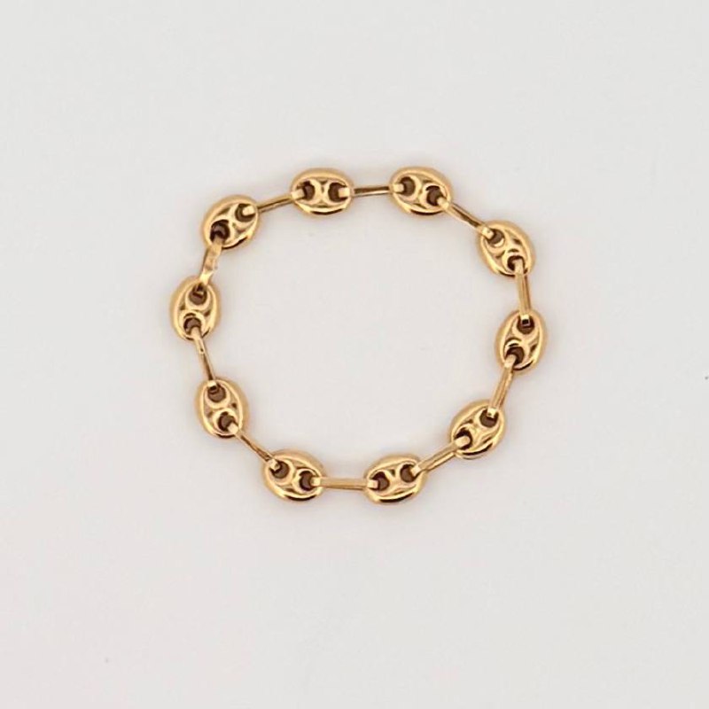 Ring Gc 0.65gr / T8 1/2 - T9 / 3mm 18K Yellow Gold ©