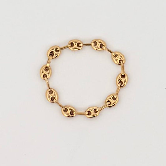 Anillo Gc 0.7gr / T8 1/2 - T9 / 3.3mm Oro Amarillo 18K