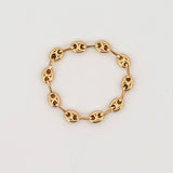 Anillo Gc 0.7gr / T8 1/2 - T9 / 3.3mm Oro Amarillo 18K