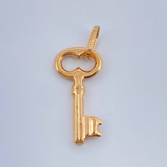 Dije Llave 1gr / 1 in / Oro Amarillo 18K %