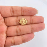 Herraje Virgen Guadalupe 0.5gr / 1/2 in / Oro Amarillo 18K %
