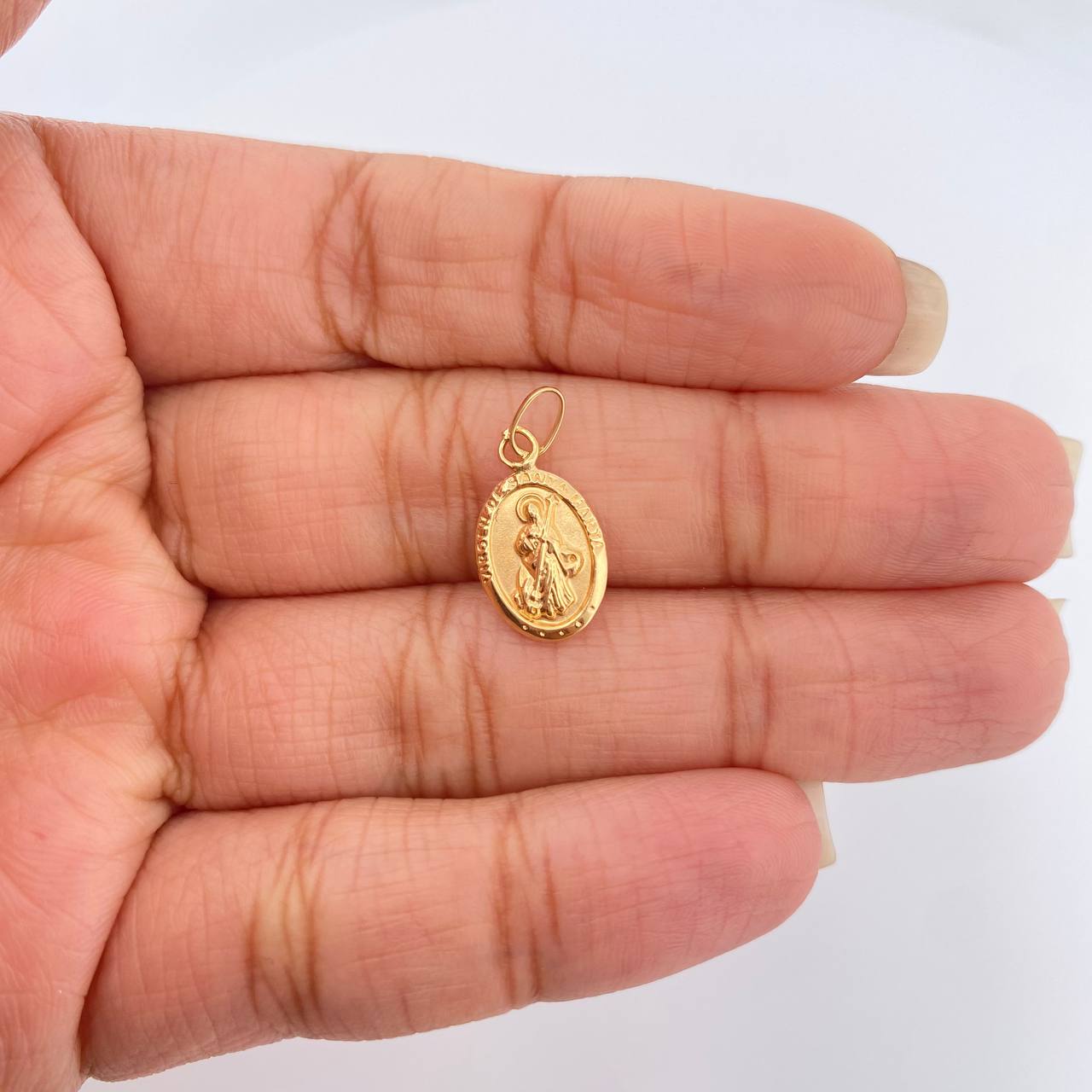 Herraje Virgen de Santa Marta 0.55gr / 1/2 in / Oro Amarillo 18K %