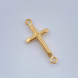 Herraje Cruz 0.55gr / 1 in / Oro Amarillo 18K %