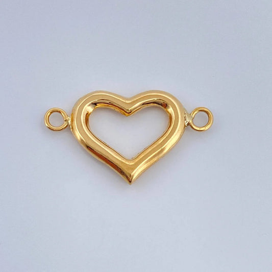 Charm Heart 0.45 g / 3/4 in Yellow Gold 18K