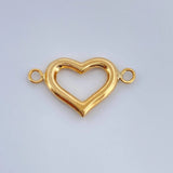 Herraje Corazón 0.45 g / 3/4 in Oro Amarillo 18K
