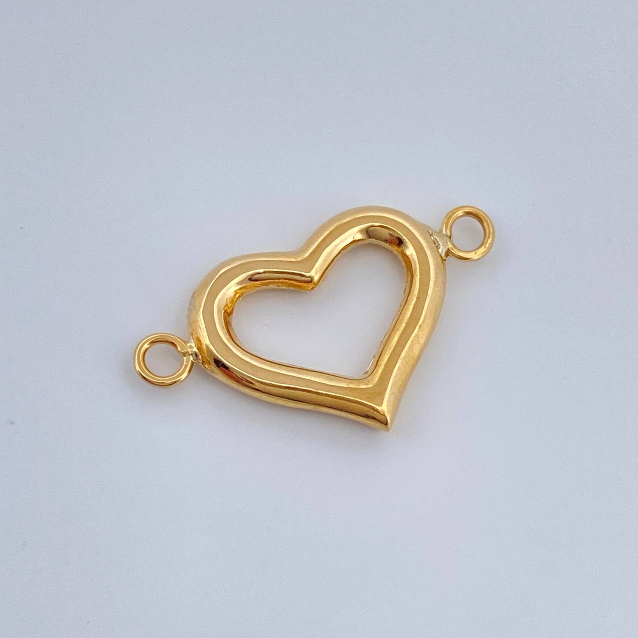 Herraje Silueta Corazon 1.2gr / 1/2 in / Oro Amarillo 18K %