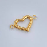 Charm Heart 0.45 g / 3/4 in Yellow Gold 18K