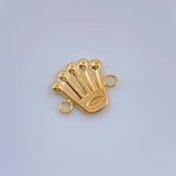 Herraje Corona 0.6gr / 1/2 in / Oro Amarillo 18K %