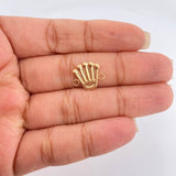 Herraje Corona 0.55gr / 1/2 in / Oro Amarillo 18K %