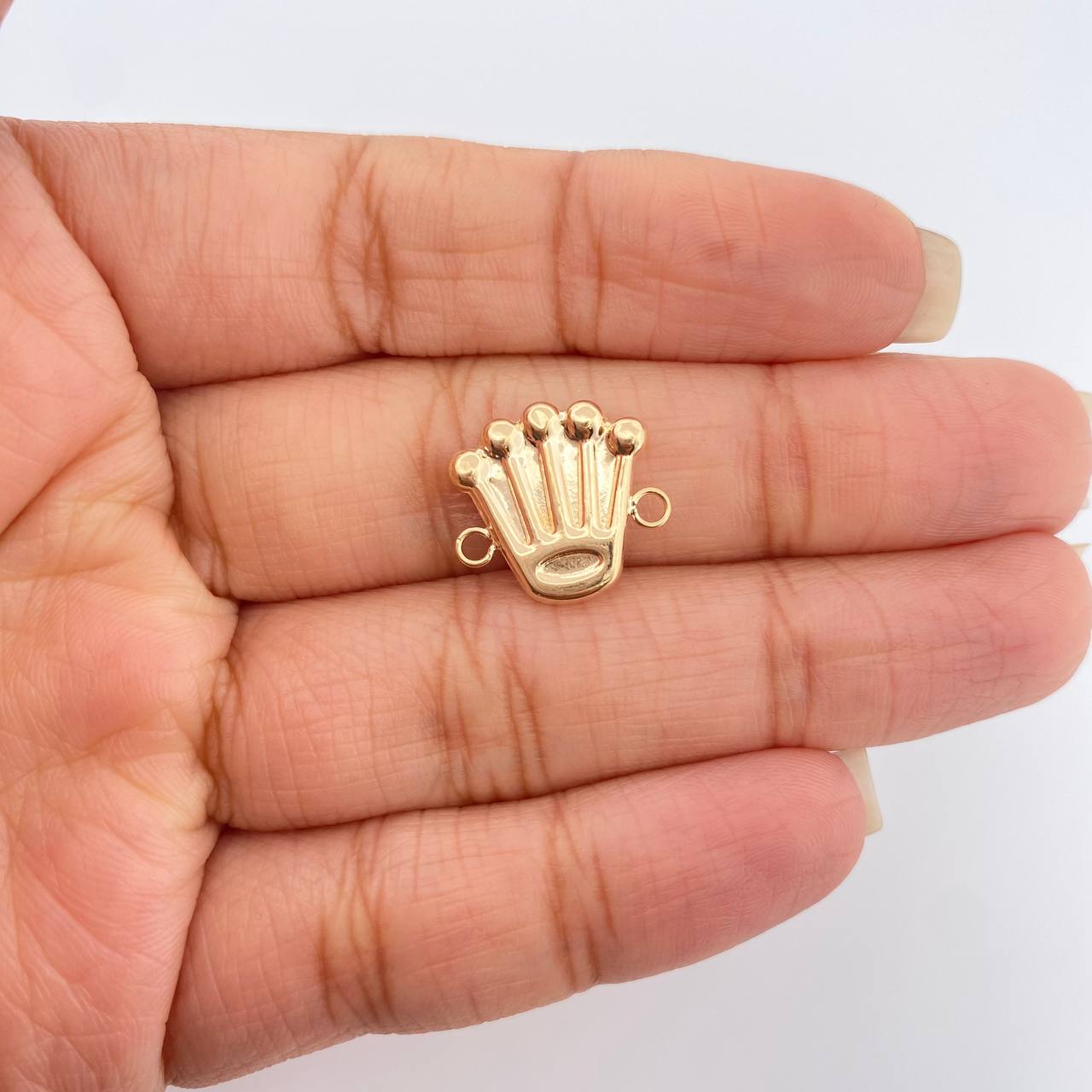 Herraje Corona 0.8gr / 1/2 in / Oro Amarillo 18K %