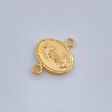 Herraje Virgen Guadalupe 0.6gr / 1/2 in / Oro Amarillo 18K %