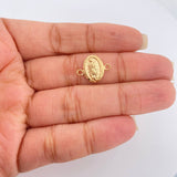 Herraje Virgen Guadalupe 0.45gr / 1/2 in / Oro Amarillo 18K %