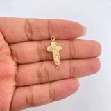 Herraje Cruz Cristo 0.85gr / 1 in / Oro Amarillo 18K %