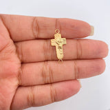 Herraje Cruz Cristo 0.75gr / 1 in / Oro Amarillo 18K %