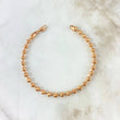 Bracelet Bracelet 11.7gr / 21cm / 5mm Beads Diamond Cut Rose Gold *