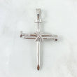 Custom Made to Order Pendant Cross Nail 12gr / Polished 18K White Gold
