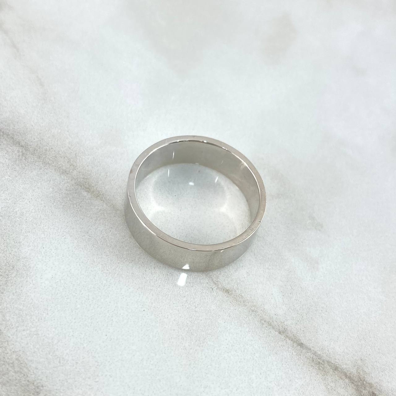 Custom Made to Order Half Round 7gr / Polished 18K White Gold