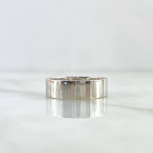Custom Made to Order Half Round 7gr / Polished 18K White Gold