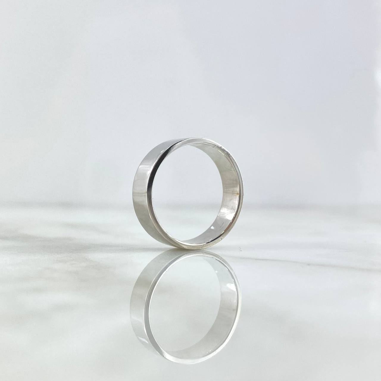 Custom Made to Order Half Round 7gr / Polished 18K White Gold