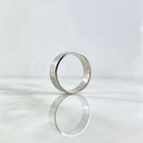 Custom Made to Order Half Round 7gr / Polished 18K White Gold