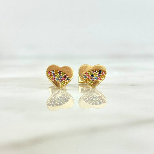 Topos Corazon Arcoiris 2.2gr / Circones Colores Pasteles Oro Amarillo *