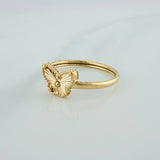 Anillo Mariposa 1.15gr / T7 1/2 / Oro Amarillo 18K &