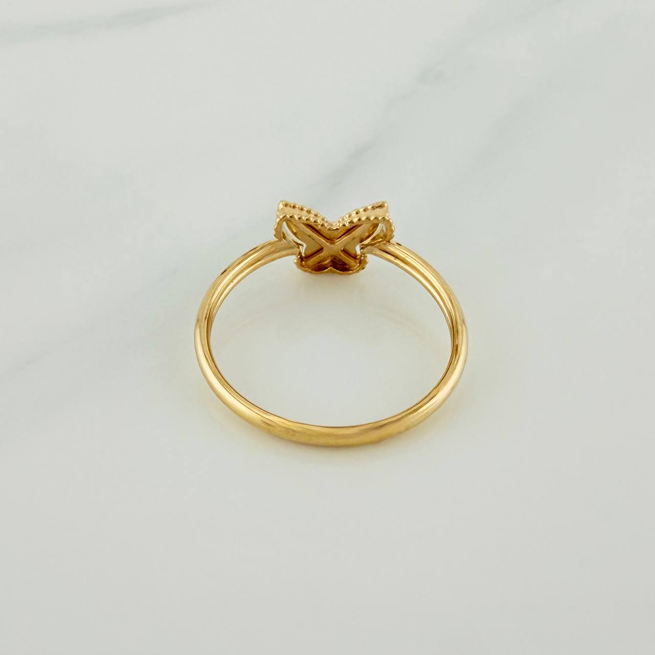 Anillo Mariposa 1.15gr / T7 1/2 / Oro Amarillo 18K &