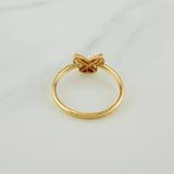Anillo Mariposa 1.15gr / T7 1/2 / Oro Amarillo 18K &