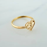 Anillo Corazon 1.15gr / T8 1/2 / Oro Amarillo 18K &