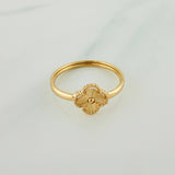 Anillo Trebol 1gr / T5 3/4 / Oro Amarillo 18K &