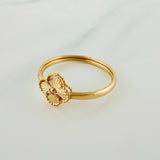 Anillo Trebol 1gr / T5 1/2 / Oro Amarillo 18K &