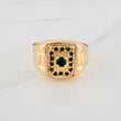 Rectangular Signet Ring 4.55gr / T10 3/4 / 18K Yellow Gold $