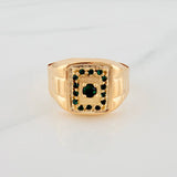 Rectangular Signet Ring 4.45gr / T10 1/2 / 18K Yellow Gold $