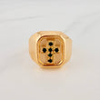 Anillo Cruz 3.8gr / T10 1/2 / Oro Amarillo 18K $