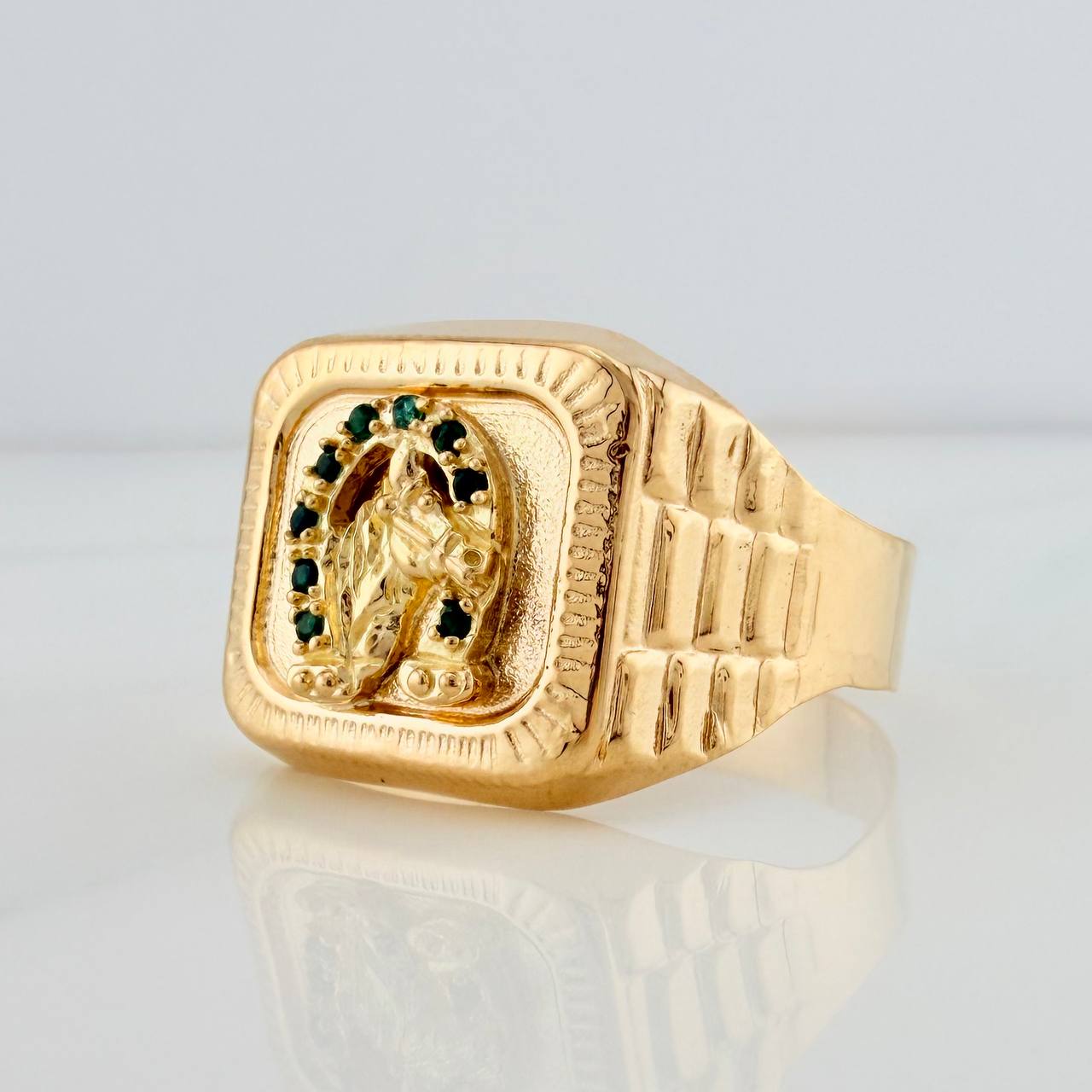 Anillo Herradura 4.05gr / T12 / Oro Amarillo 18K $