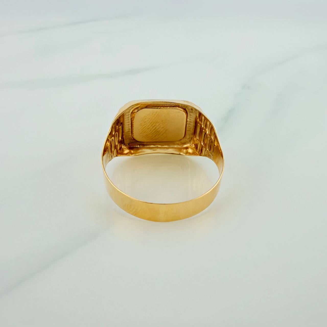 Anillo Herradura 4.05gr / T12 / Oro Amarillo 18K $